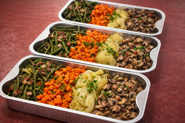 Warme groentenschotel